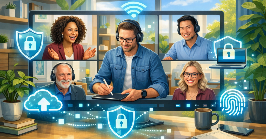 IT leader monitoring secure mobility and SASE connections for remote and mobile staff collaboration